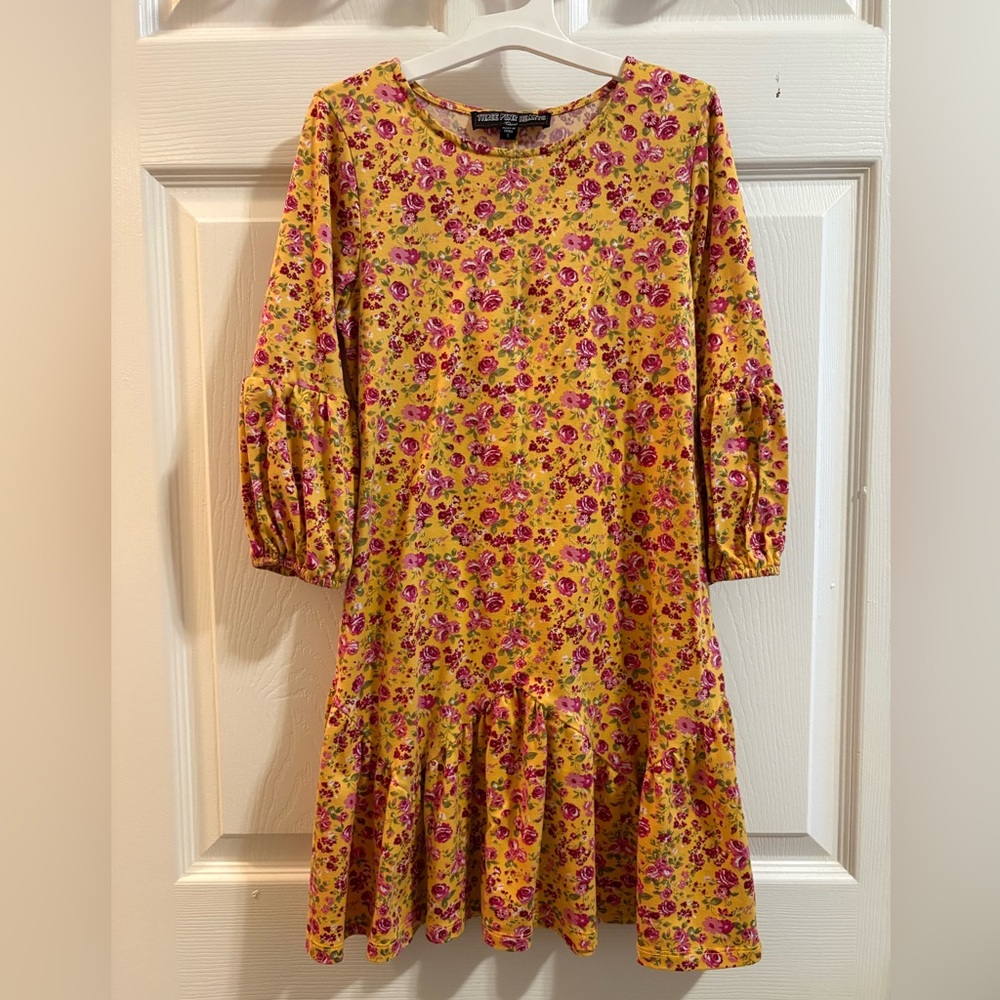 Girls Three Pink Hearts Trixxi Dress